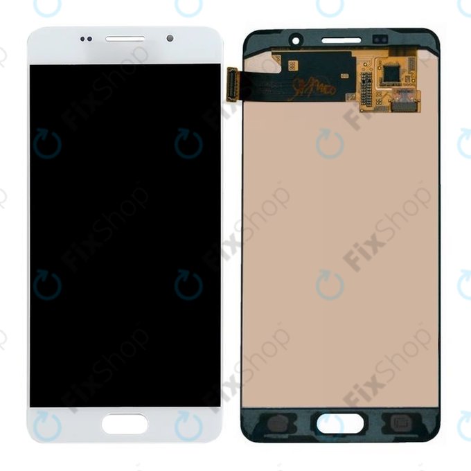 Schermo OLED per Samsung A5 A510F (2016), White, Vetro touch senza cornice