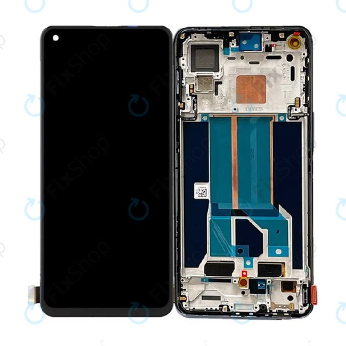 Schermo per OnePlus Nord 2 5G, Gray Sierra, Vetro touch con cornice