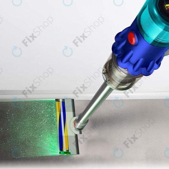 Spazzola pavimenti con luce LED Green per Dyson V12