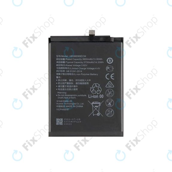 Batteria per Huawei Honor Play, Mate 20 Lite, Nova 3, Nova 5T, P10 Plus, View 10, HB386589ECW, 3750mAh