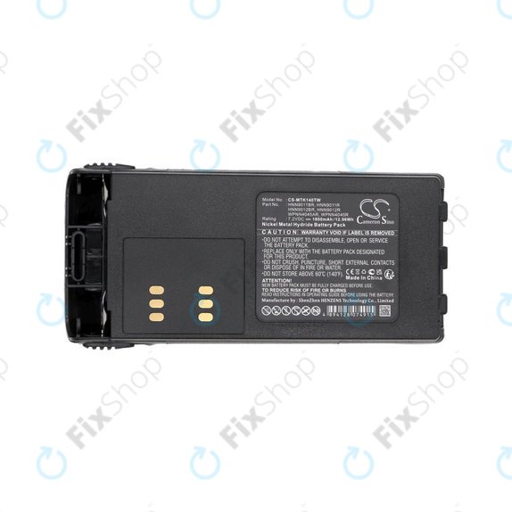 Batteria per Motorola GP1280, GP140, GP320, GP540, HT1200, MTX850, Pro5150, HNN9011BR, Ni-MH, 1800mAh, 7.2V, HQ