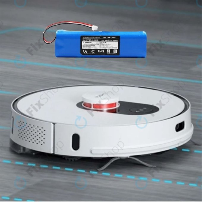 Batteria per Xiaomi Roidmi EVE Plus, Viomi, Lydsto, Proscenic, Tefal, XJT-2P4S-6800, Li-Ion, 6800mAh, 14.4V