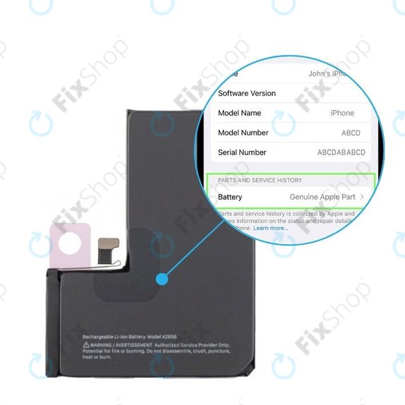 Batteria per iPhone 13 Pro, 661-21996, 3095mAh, Genuine Apple