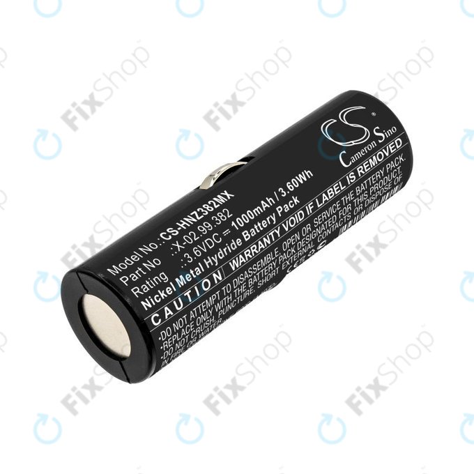 Batteria per Heine Ophthalmoscope Beta 200, X-02.99.382, Ni-MH, 1000mAh, 3.6V, HQ