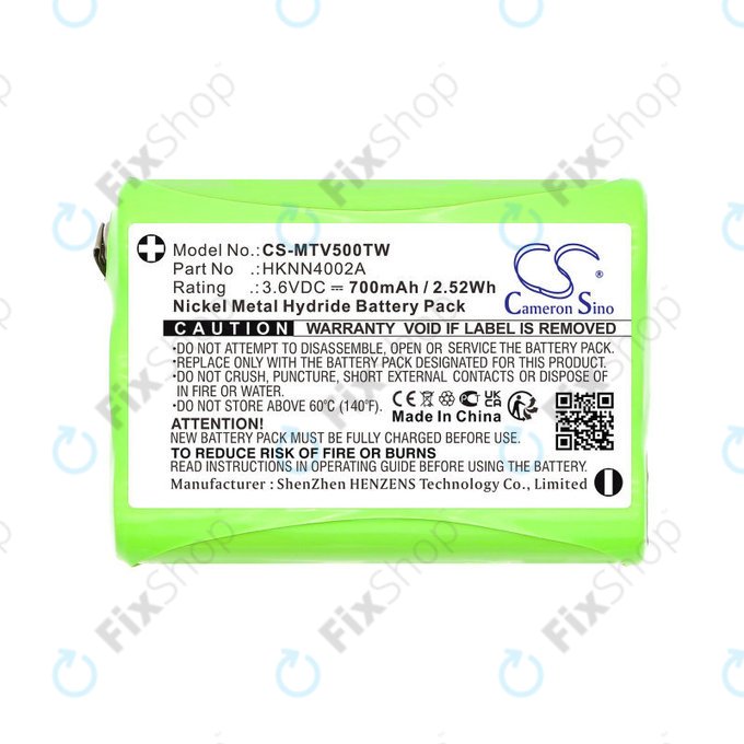Batteria per Motorola Talkabout T280, T200, T82, T82 Extreme, HKNN4002A, Ni-MH, 700mAh, 3.6V, HQ