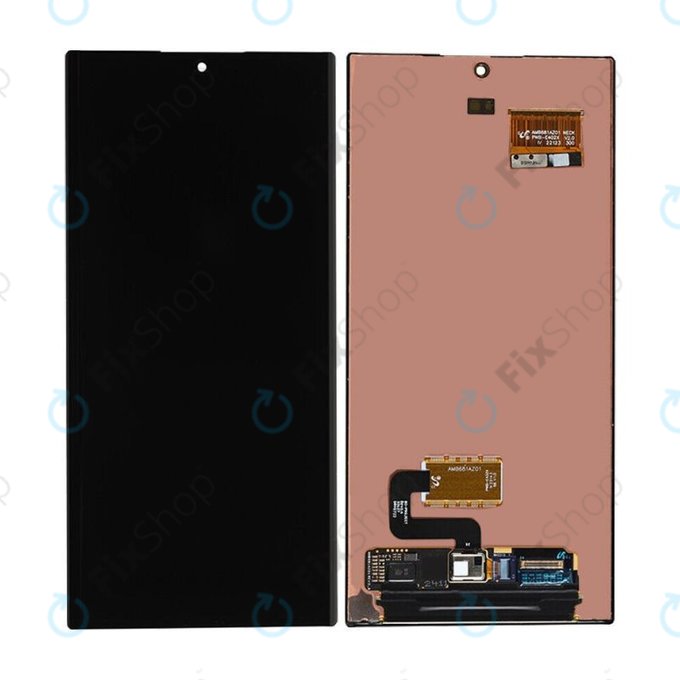 Schermo OLED per Samsung S22 Ultra S908B, Vetro touch senza cornice