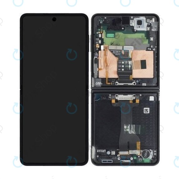 Schermo OLED per Samsung Z Flip 7 F766B, Jetblack, Vetro touch con cornice