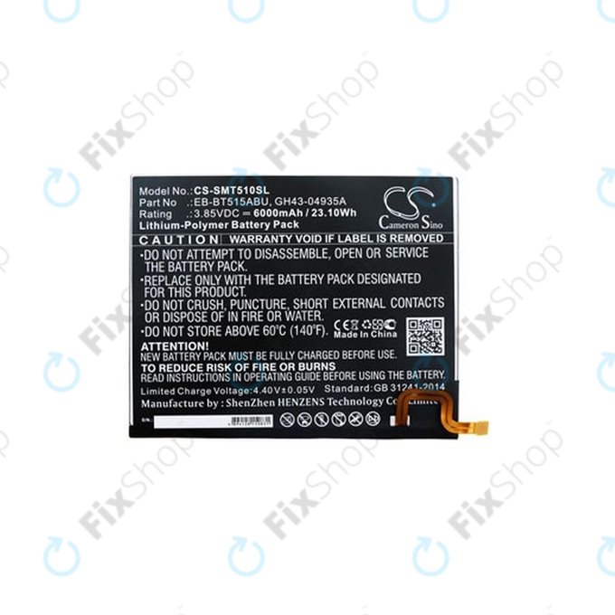 Batteria per Samsung Galaxy Tab A 10.1" 2019, EB-BT515ABU, 6000mAh, HQ