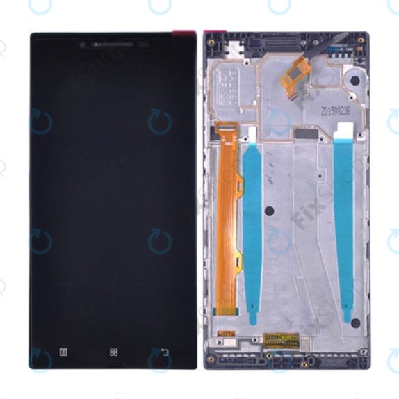 Schermo per Lenovo P70, Black, Vetro touch con cornice