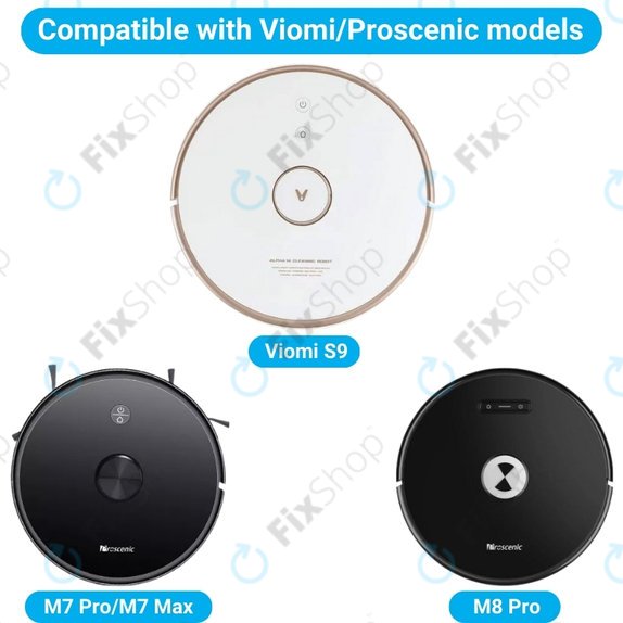 Spazzola principale per Xiaomi Viomi S9, Proscenic M7 Pro, M7 Max, M8 Pro