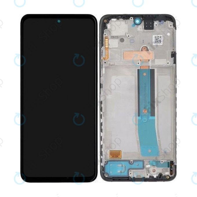 Schermo per Xiaomi Redmi Note 11, 11S, Poco M4 Pro 4G, Black, Vetro touch con cornice, 5600010K7S00, 5600010K7T00, 5600010K7P00, Genuine Service Pack
