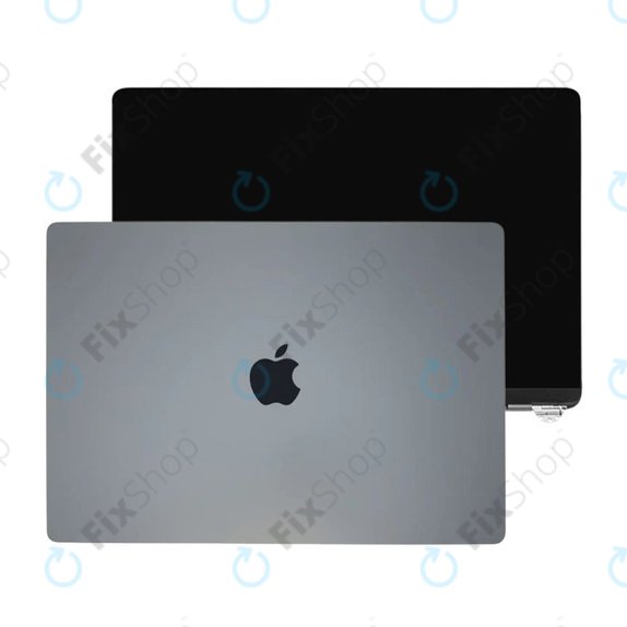 Schermo LCD per MacBook Air 13", A3113 (2024), con vetro frontale e copertura, Space Gray, 661-40278, Genuine Apple