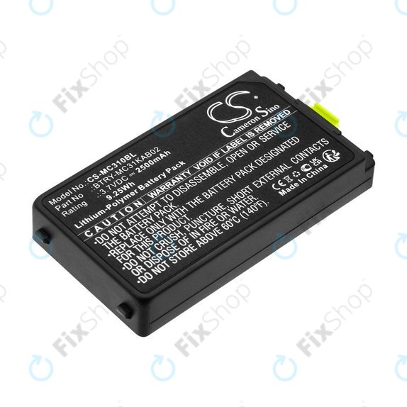 Batteria per Symbol, Zebra MC3100, MC3190, BTRY-MC31KAB02, Li-Pol, 2500mAh, 3.7V, HQ