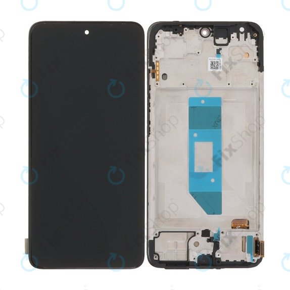 Schermo OLED per Xiaomi Redmi Note 14 4G, Black, Vetro touch con cornice
