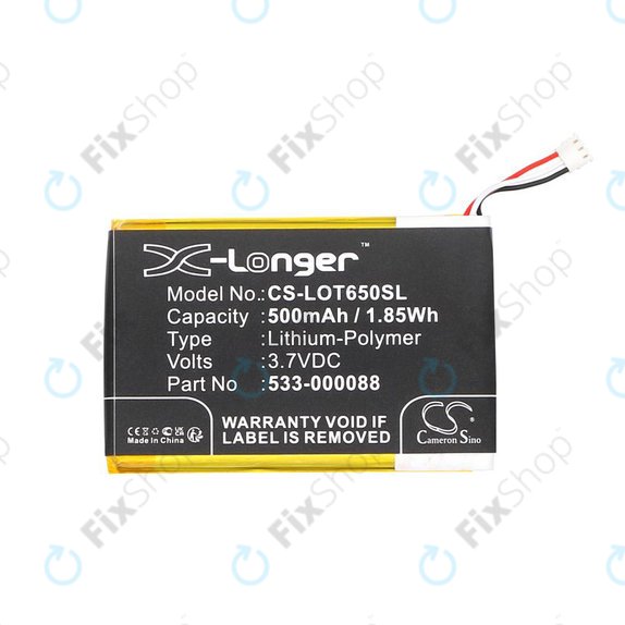 Batteria per Logitech Mx Master, 533-000088, HB303450, Li-Pol, 500mAh, 3.7V, HQ