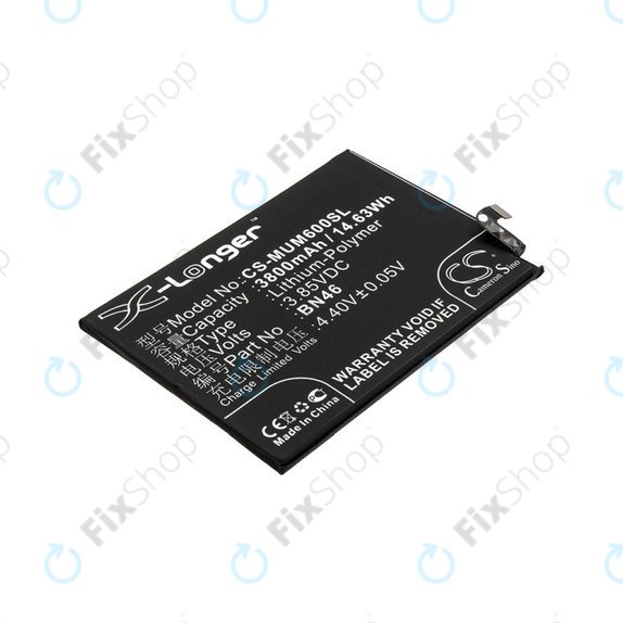 Batteria per Xiaomi Redmi Note 8T, 3800mAh, Li-Pol, 3.85 V, BN46, HQ