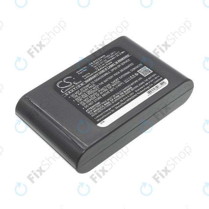 Batteria per Dyson DC31, DC34 DC35 DC44 17083-2811, Li-Ion, 1500mAh, 22.2V, HQ