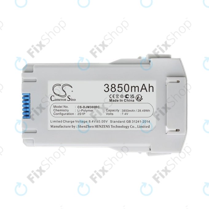 Batteria per DJI Mini 3, Mini 3 Pro, Mini 4, Mini 4 Pro, BWX162-2453-7.38, Li-Pol, 3850mAh, 7.4V, HQ