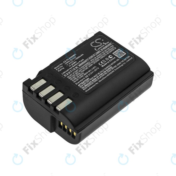 Batteria per Panasonic Lumix DC-S5, DC-S5K, GH5, G9, GH5S, DMW-BLK22, Li-Ion, 1600mAh, 7.4V, HQ