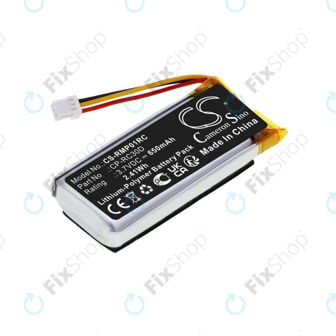 Batteria per Razer Naga Pro, Basilisk Ultimate, CP-RC30D, Li-Pol, 650mAh, 3.7V, HQ