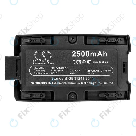 Batteria per Parrot Bebop 2, Parrot Bebop 2 Pro, Li-Pol, 2500mAh, 11.1V, HQ