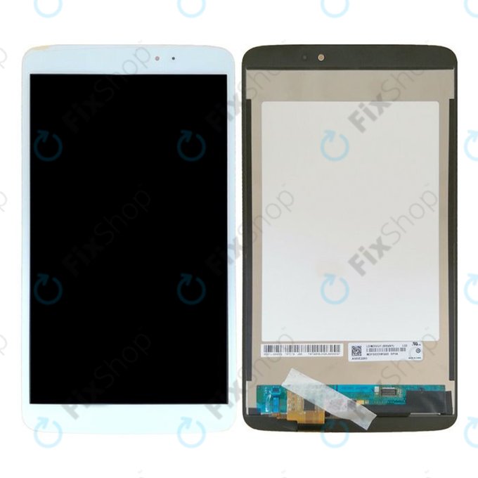 Schermo LCD per LG G Pad V500, White, Vetro touch senza cornice
