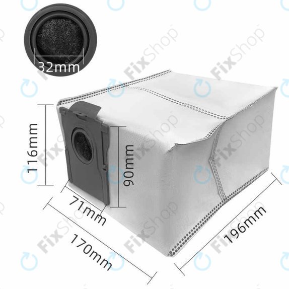 Sacchetto per aspirapolvere, 3 pz. per Dreame X40 Master
