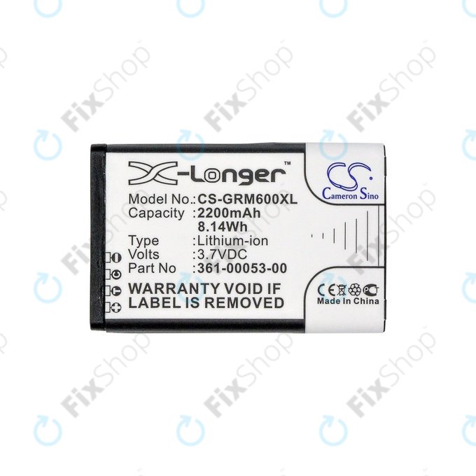 Batteria per Garmin Montana 600, 600T, 600t Camo, 650, 650T, 680, 680T, Monterra, 010-11599-00, 010-11654-03, 361-00053-00, 361-00053-04, 2200mAh, HQ