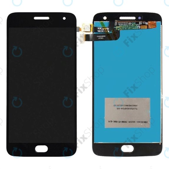 Schermo LCD per MotGoldla Moto G5 Plus, Black, Vetro touch senza cornice