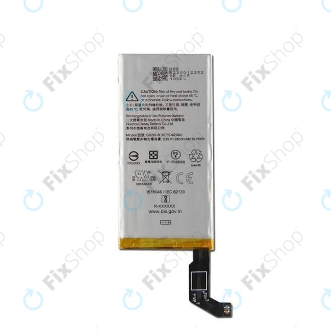 Batteria per Google Pixel 4, G020I-B, 2800mAh