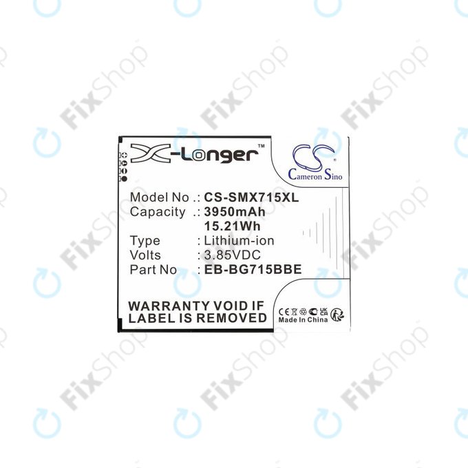 Batteria per Samsung Xcover Pro G715F, EB-BG715BB, 3950mAh, HQ
