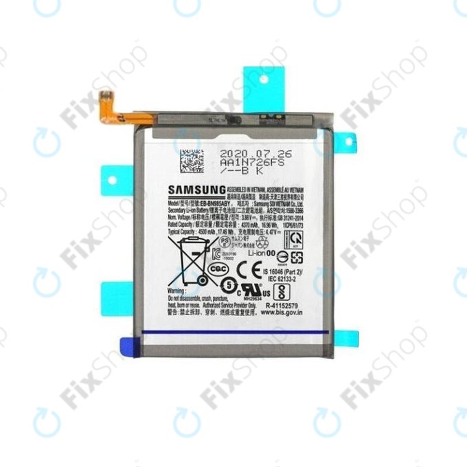 Batteria per Samsung Note 20 Ultra N986B, EB-BN985ABY, GH82-23333A, 4500mAh, Genuine Service Pack
