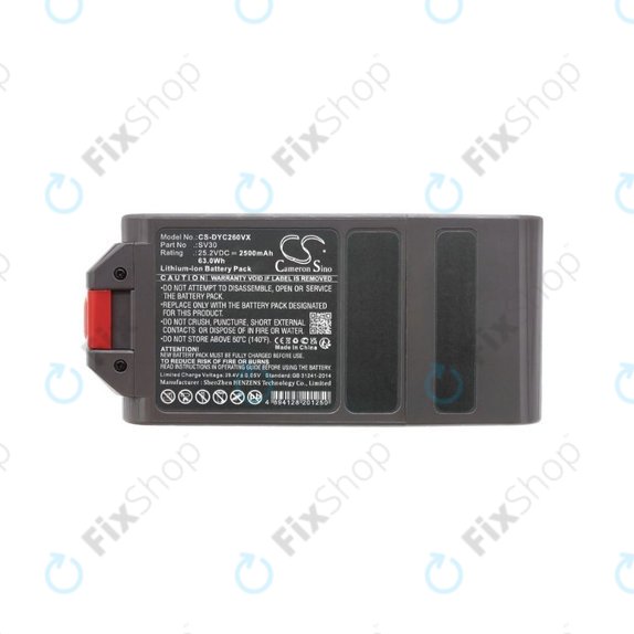 Batteria per Dyson V12, 965470-01, Li-Ion, 2500mAh, 25.2V, HQ