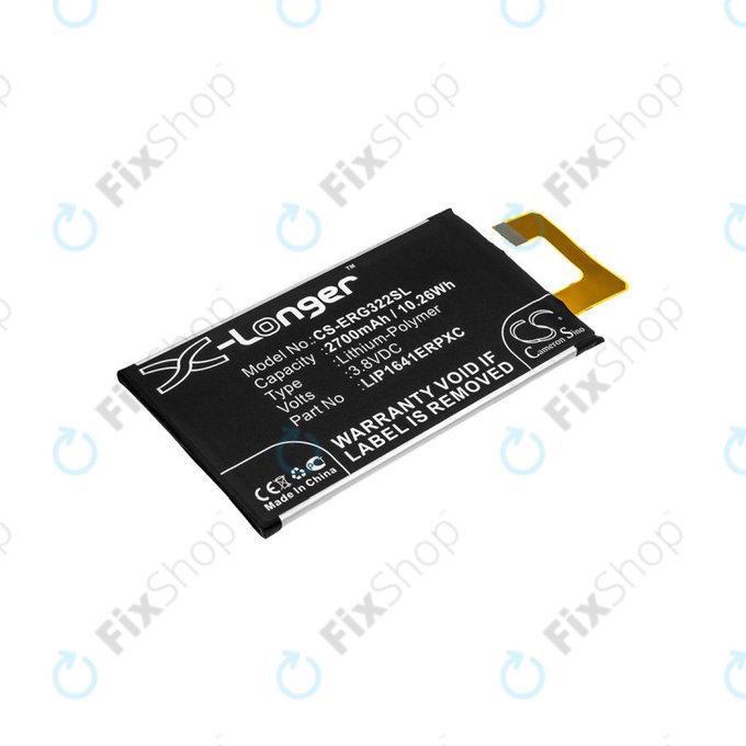 Batteria per Sony Xperia XA1 Ultra G3221, 2700mAh, Li-Pol, 3.8 V, LIP1641ERPXC, HQ