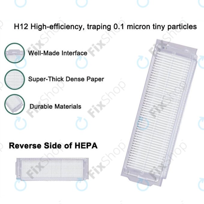 Filtro HEPA per Xiaomi Mi Robot Vacuum Mop Pro (P), 2 Lite, 2 Pro, 2S, 3C, Viomi V2 Pro, V3, SE (2 pezzi)