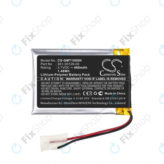 Batteria per Garmin Fenix 6X, 6X Pro Solar, Tactix Delta, 361-00126-00, 400mAh, HQ