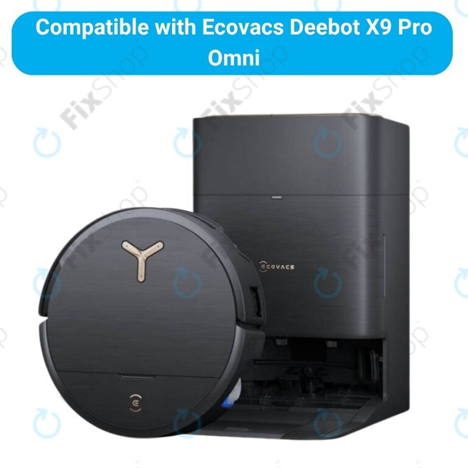 Set di ricambi per Ecovacs Deebot X9 Pro Omni (1x spazzola principale, 2x filtro, 2x spazzola laterale)
