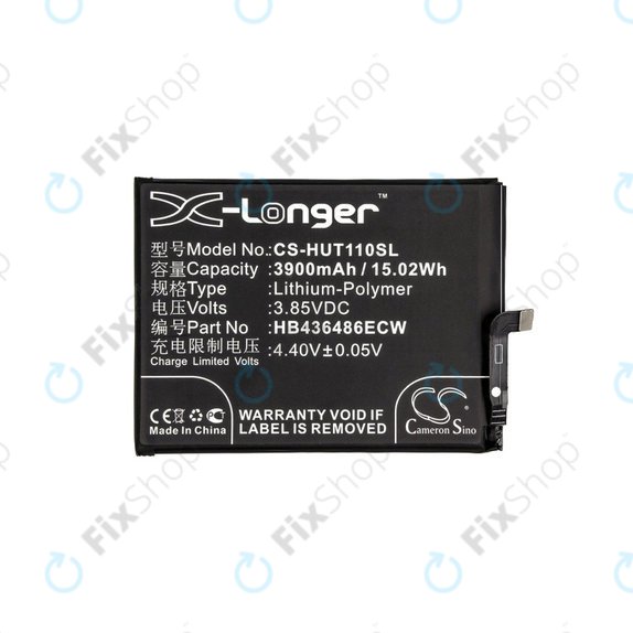 Batteria per Huawei Mate 10 Lite, Honor View 20, 3900mAh, Li-Pol, 3.85 V, HB436486ECW, HQ