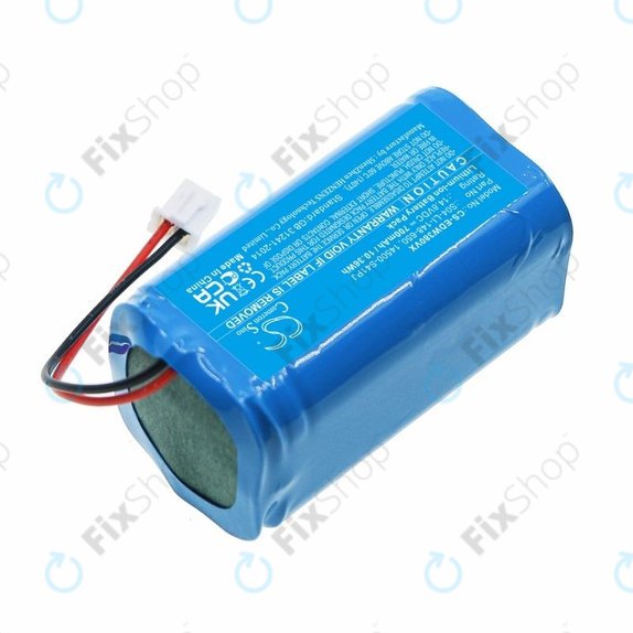 Batteria per Ecovacs Winbot W-seriess, S04-LI-148-650, 14500-S41PJ, Li-Ion, 700mAh, 14.8V, HQ