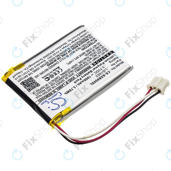 Batteria per Sony Mdr-Xb950n1, Srs-Ws1, LIS1553, Li-Pol, 1000mAh, 3.7V, HQ