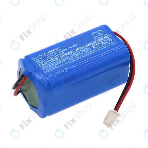 Batteria per Ecovacs Winbot 880, 700 201-1907-0302, Li-Ion, 700mAh, 14.8V, HQ