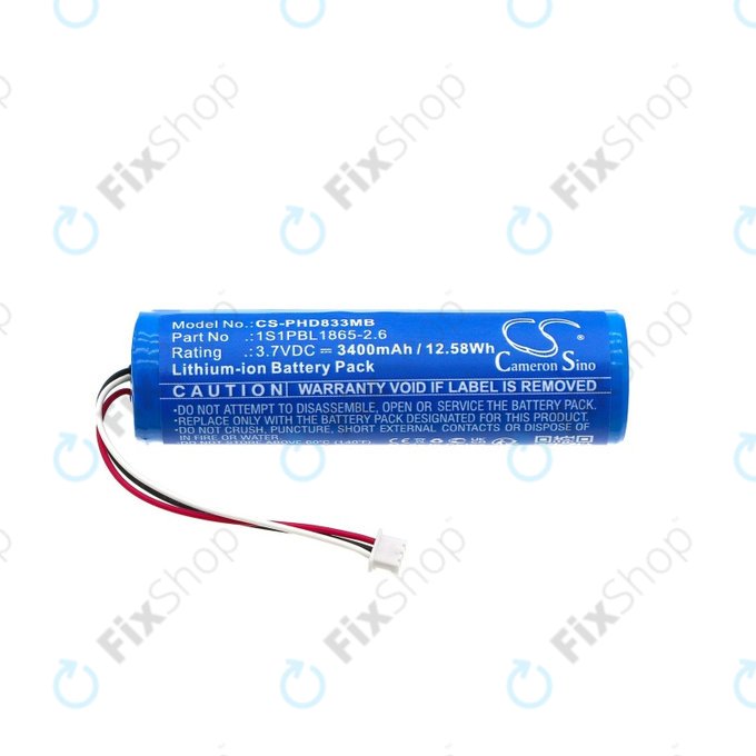 Batteria per Philips Avent SCD833, Avent SCD835, Avent SCD841, Avent SCD831, 1S1PBL1865-2.6, Li-Ion, 3400mAh, 3.7V, HQ