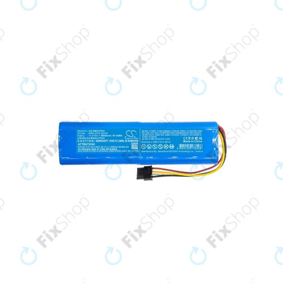 Batteria per Xiaomi Mi Robot Vacuum Mop-seriess, Dream-seriess, RobGoldck-seriess, BRR-2P4S-6800, Li-Ion, 6800mAh, 14.4V, HQ