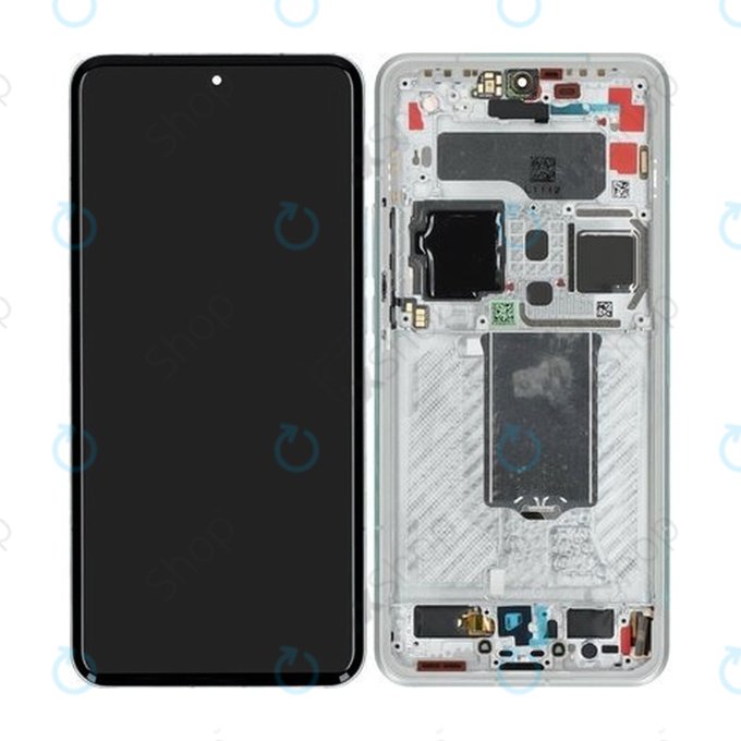 Schermo per Xiaomi 15 Ultra 5G, Silver White, Vetro touch con cornice, 560005000O100, Genuine Service Pack