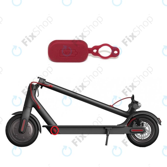 Tappo decorativo connettore di ricarica per Xiaomi Mi Electric Scooter 1S, 2 M365, Essential, Pro, Pro 2, Red