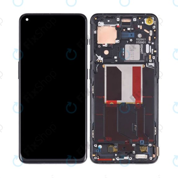 Schermo OLED per OnePlus 10 Pro NE2210 NE221, Volcanic Black, Vetro touch con cornice