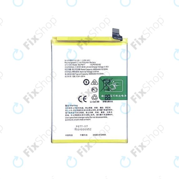 Batteria per Realme 8i, C31, C35, BLP877, 5000mAh