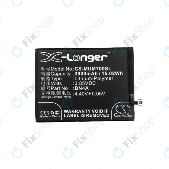 Batteria per Xiaomi Redmi Note 7, 3900mAh, Li-Pol, 3.85 V, BN4A, HQ