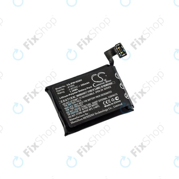 Batteria per Apple Watch 3 42 mm, 350mAh, GPS + Cellular Version, Li-Pol, 3.82 V, A1850, HQ