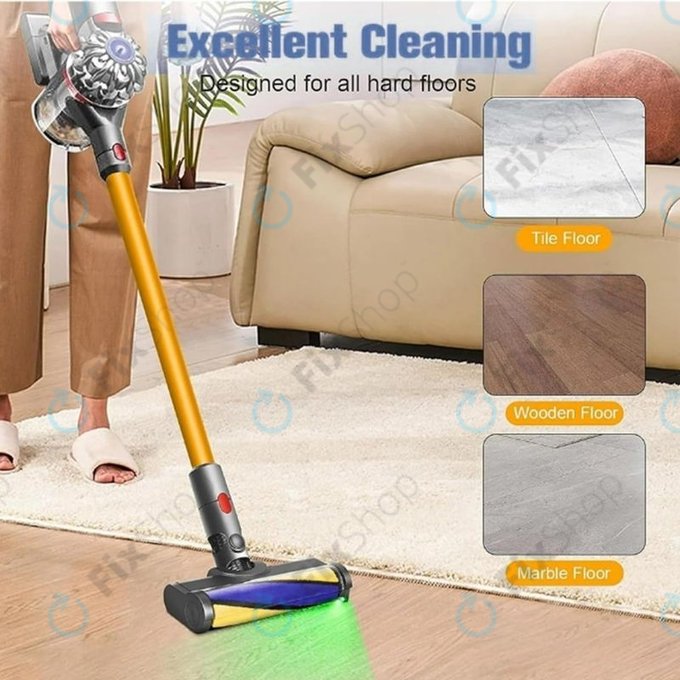 Spazzola pavimenti con luce LED Green per Dyson V12